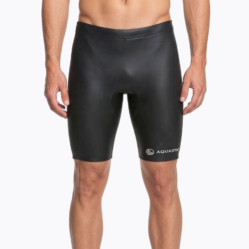 Neopren-Shorts Herren AQUASTIC OceanFlex 5/3 mm GLIDE SKIN schwarz