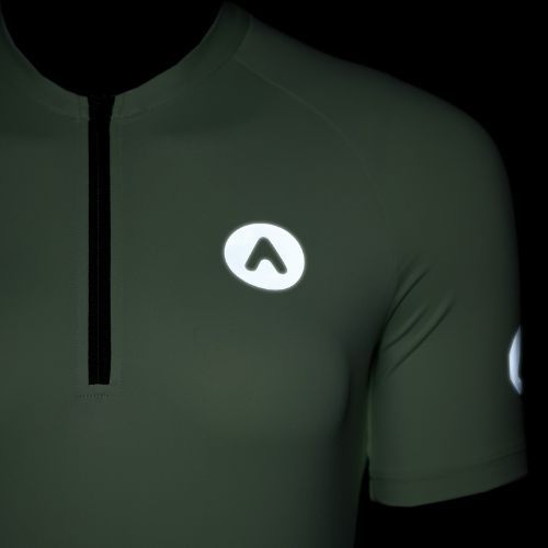 Damen Fahrradtrikot ATTABO TEVRA mit kurzem Reißverschluss in Minzgrün