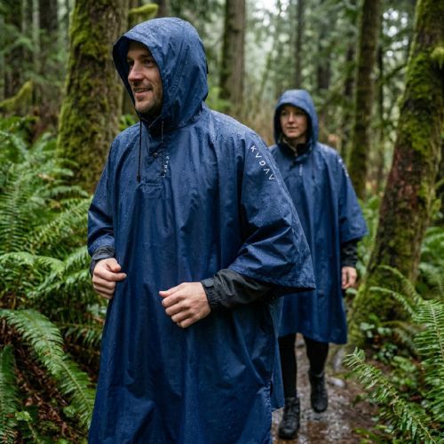 Regenponcho KADVA AquaDefend Membran 5000 Marineblau