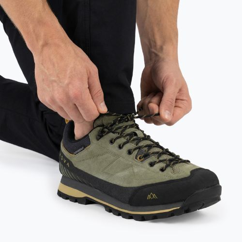 Trekkingschuhe Herren KADVA NEVRA WP Leder-Halbschuhe Grün