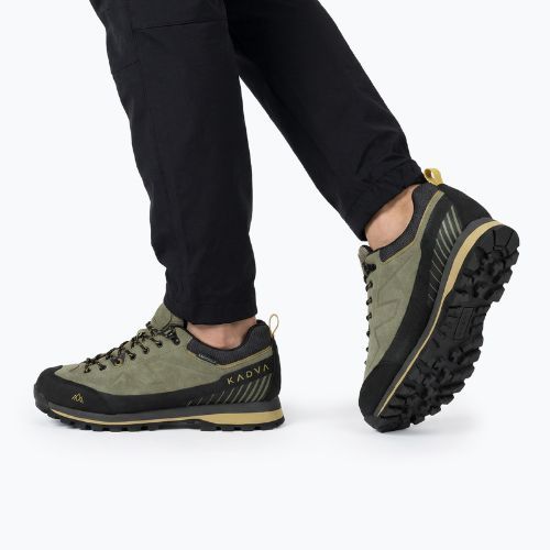 Trekkingschuhe Herren KADVA NEVRA WP Leder-Halbschuhe Grün