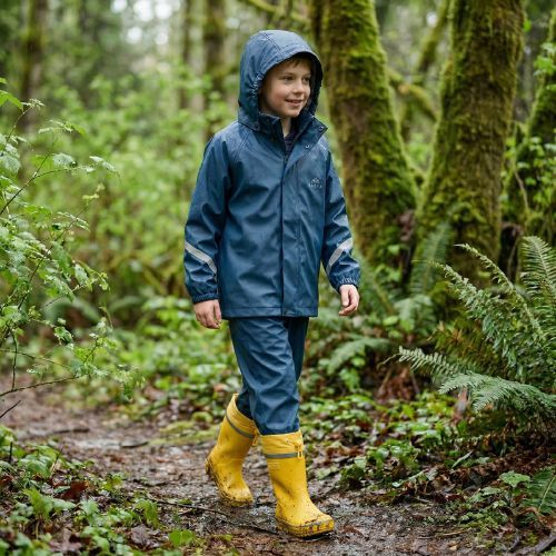 Kinder-Gummistiefel KADVA PuddleProof JR mit reflektierenden Elementen gelb