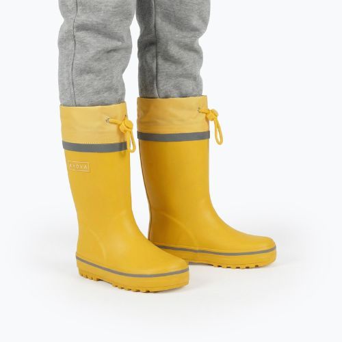 Kinder-Gummistiefel KADVA PuddleProof JR mit reflektierenden Elementen gelb