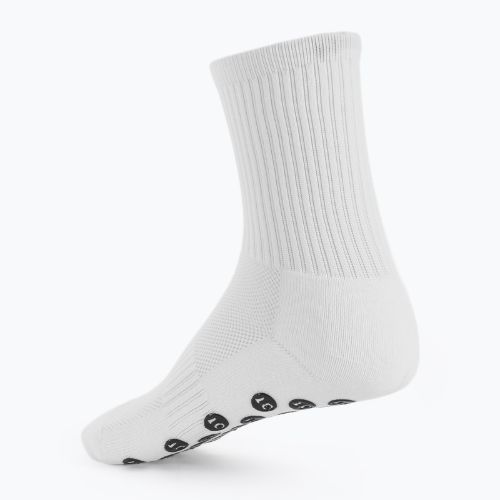 Kinder-Fußballsocken OneTeam Precision Grip non-slip 2-pack white