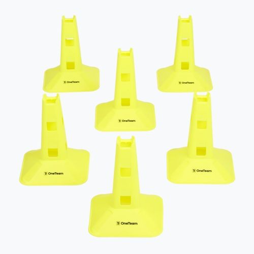Set aus Leitkegeln OneTeam TRFTB03 MD6 6 Stück gelb