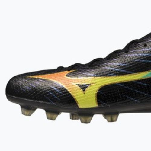 Fußballschuhe Mizuno Alfa III Elite FG black/lava orange/evening primrose