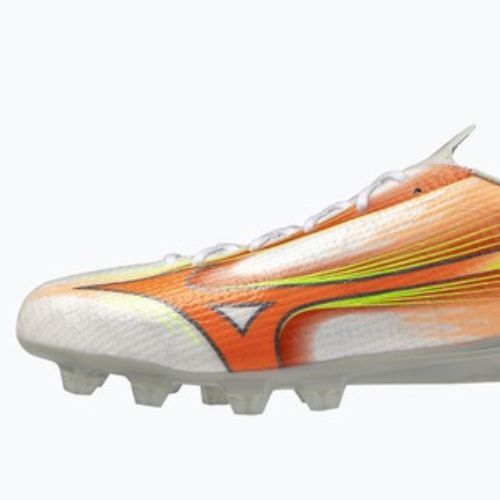 Fußballschuhe Mizuno Alfa III Pro FG white/lava orange/evening primrose
