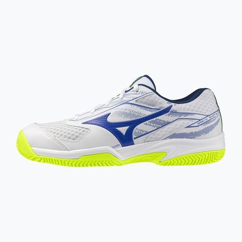 Herren-Tennisschuhe Mizuno Break Shot 5 CC white/dazzling blue/lightning