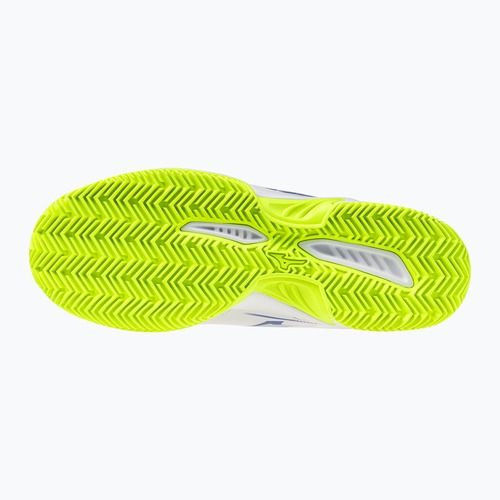 Herren-Tennisschuhe Mizuno Break Shot 5 CC white/dazzling blue/lightning