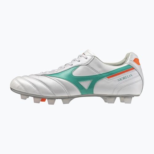 Fußballschuhe Mizuno Morelia II Japan FG white/arcadia/lava orange