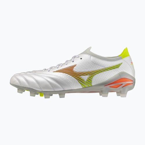 Fußballschuhe Mizuno Morelia Neo V β Japan FG white/lava orange/evening primrose