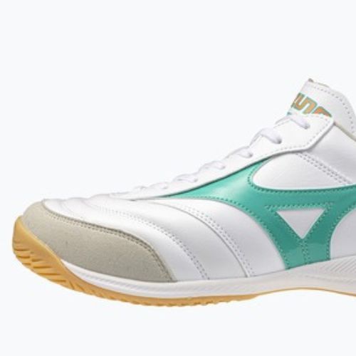 Fußballschuhe Mizuno Morelia Sala Elite IN white/arcadia/lava orange