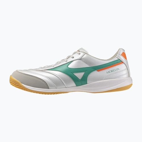 Fußballschuhe Mizuno Morelia Sala Pro IN white/arcadia/lava orange