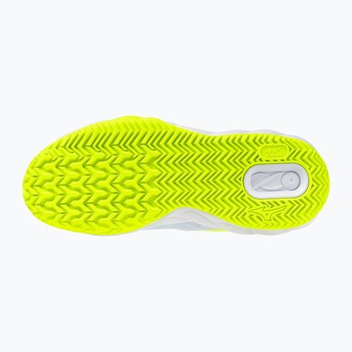 Damentennisschuhe Mizuno Wave Enforce Court CC W ice water/lightning yellow/ancient