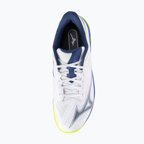 Tennisschuhe Mizuno Wave Exceed Court AC white/dazzling blue/lightning