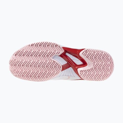 Damentennisschuhe Mizuno Wave Exceed Court CC W white/pinkesque/barbados cherr