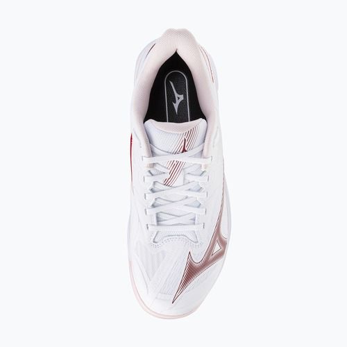 Damentennisschuhe Mizuno Wave Exceed Court CC W white/pinkesque/barbados cherr