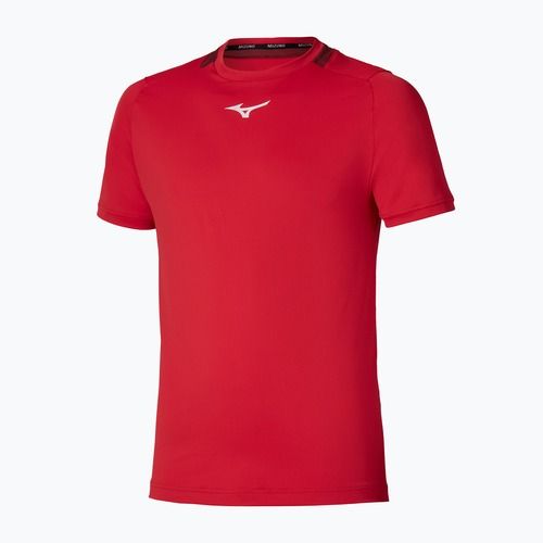 Herren-Tennis-T-Shirt Mizuno 62GAA001 Tee fiery red