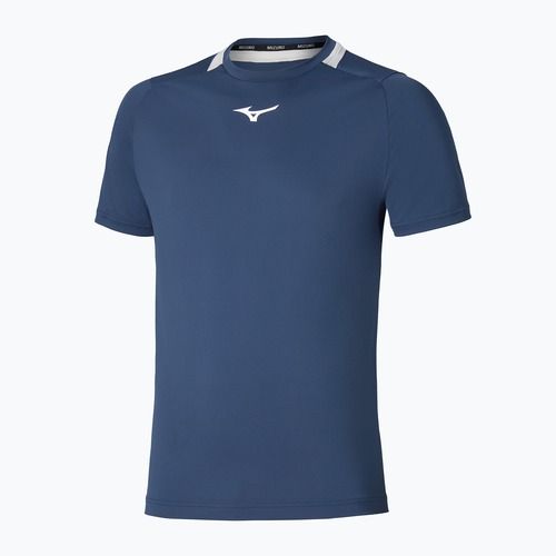Herren-Tennis-T-Shirt Mizuno 62GAA001 Tee estate blue