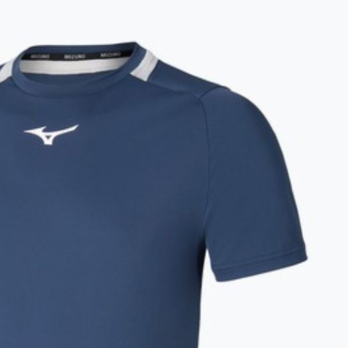 Herren-Tennis-T-Shirt Mizuno 62GAA001 Tee estate blue