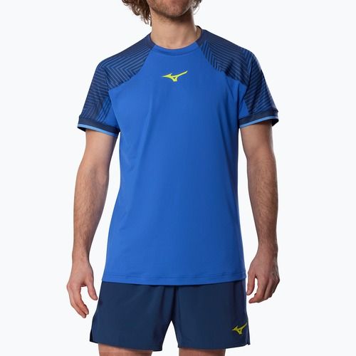 Herren T-Shirt Mizuno Stargazer Shadow Polo dazzling blue