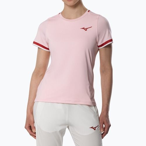 Damen-Tennis-T-Shirt Mizuno Stargazer Tee pinkesque