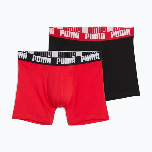 Herren-Boxershorts PUMA Everyday Basic 2 pairs red/black