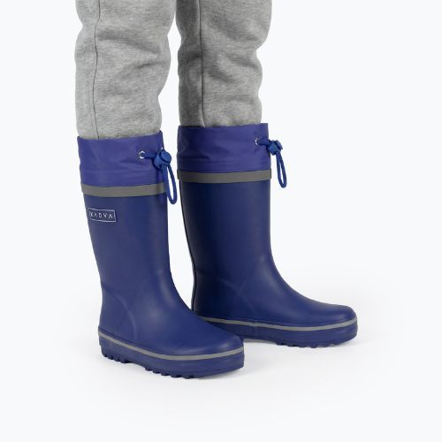 Kinder-Gummistiefel KADVA PuddleProof JR mit reflektierenden Elementen marineblau