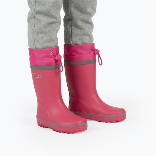 Kinder-Gummistiefel KADVA PuddleProof JR mit reflektierenden Elementen rosa