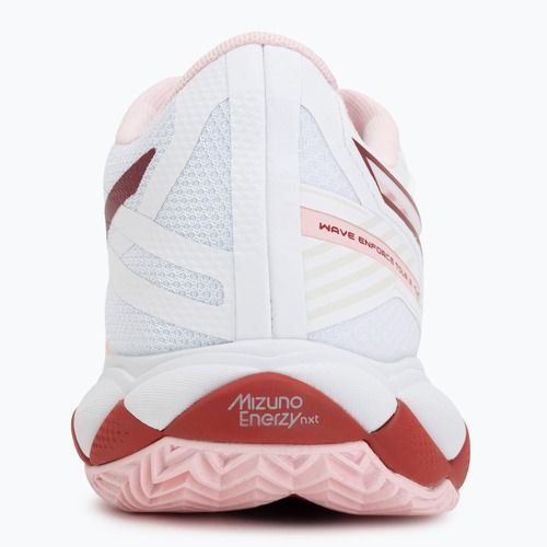 Damentennisschuhe Mizuno Wave Enforce Tour 2 CC white/pinkesque/barbados/cherry