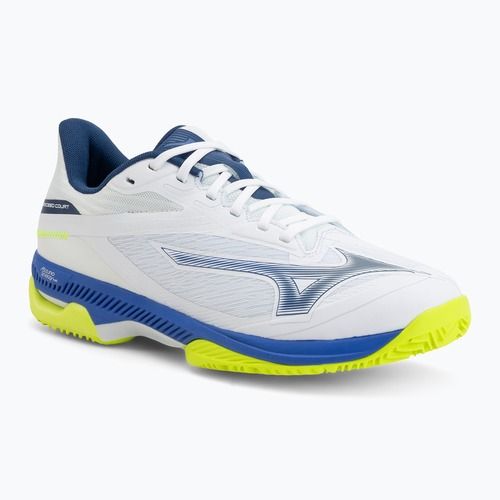 Tennisschuhe Mizuno Wave Exceed Court CC white/dazzling blue/lightning
