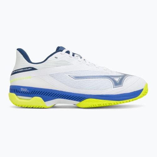 Tennisschuhe Mizuno Wave Exceed Court CC white/dazzling blue/lightning