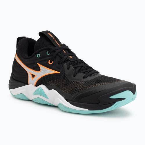 Volleyballschuhe Mizuno Wave Momentum Elite black/tangelo/ice green