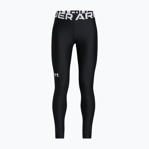 Trainingstights Kinder Under Armour HeatGear white/black