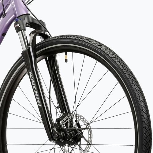 Damen-Crossrad KROSS Evado 5.0 In purple/black/gloss