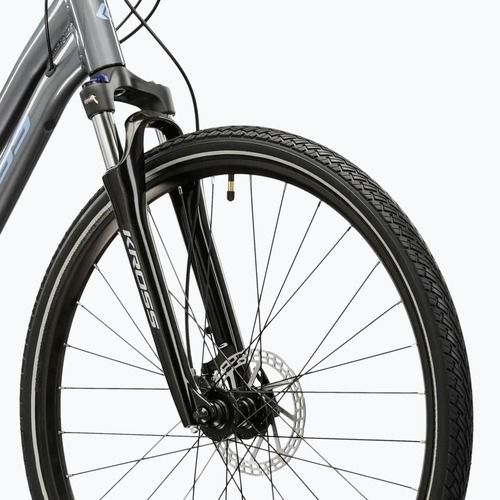 Damen-Crossrad KROSS Evado 5.0 In grey/blue/gloss