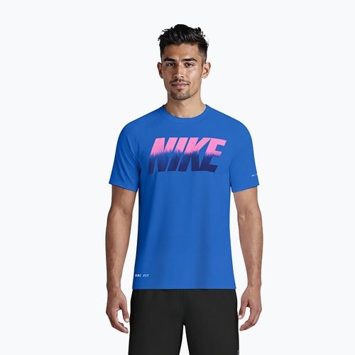 Herren T-Shirt Nike Hydroguard Ocean Merge blue crystal