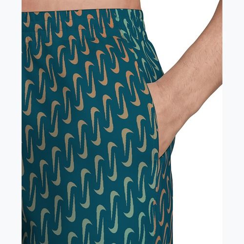 Herren-Badeshorts Nike Breaker Swoosh 5" Volley green abyss