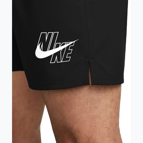 Herren-Badeshorts Nike Lap Logo 5" Volley black