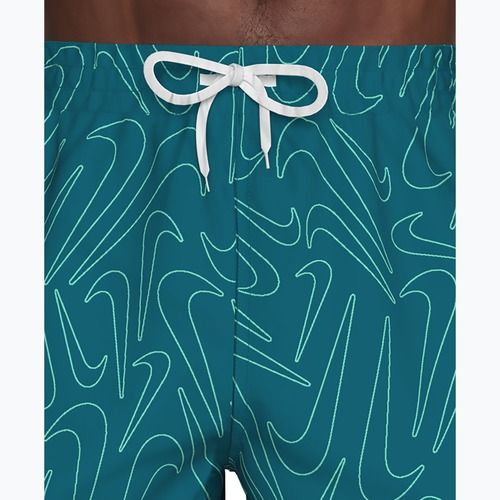 Herren-Badeshorts Nike Breaker Logofetti 5" Volley green abyss