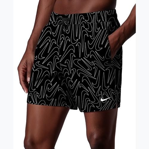 Herren-Badeshorts Nike Breaker Logofetti 5" Volley black