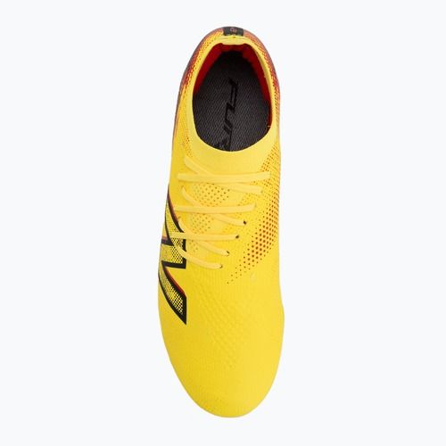 Fußballschuhe New Balance Schuhe Furon Elite V8 FG punch yellow/black 100/fire cracker