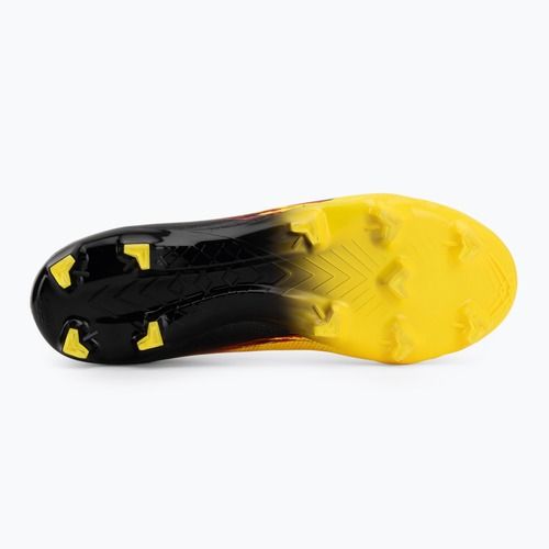 Fußballschuhe New Balance Schuhe Furon Pro V8 FG punch yellow/black 100/fire cracker