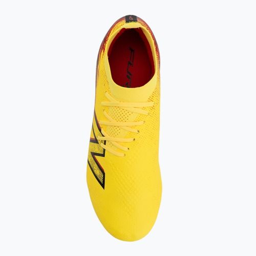 Fußballschuhe New Balance Schuhe Furon Pro V8 FG punch yellow/black 100/fire cracker