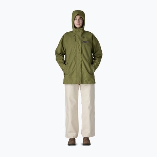 Damen-Regenjacke Patagonia Outdoor Everyday Rain caper green