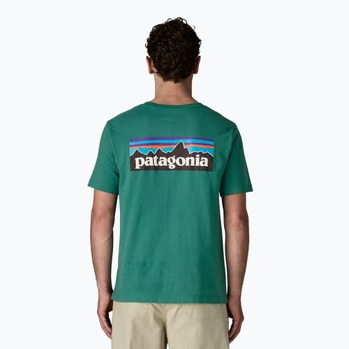 Herren T-Shirt Patagonia P-6 Logo gem green