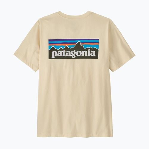 Herren T-Shirt Patagonia P-6 Logo undyed natural