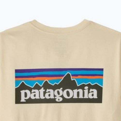 Herren T-Shirt Patagonia P-6 Logo undyed natural