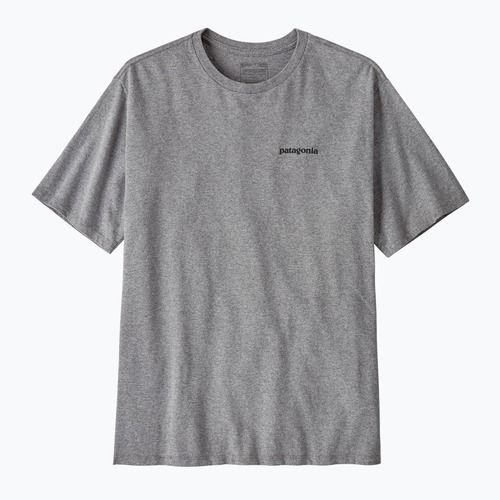 Herren T-Shirt Patagonia P-6 Logo Responsibili-Tee gravel heather
