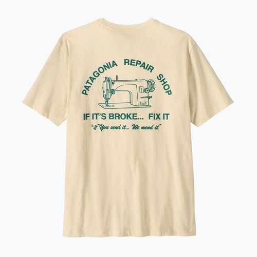 Shirt Herren Patagonia Repair Shop undyed natural